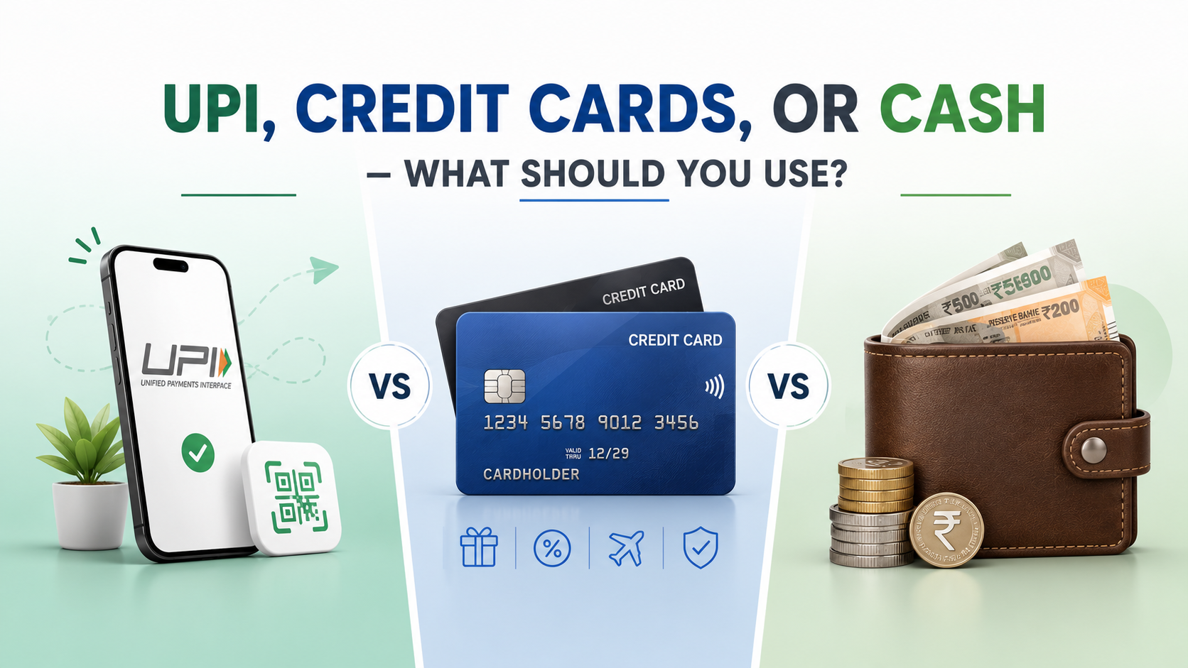 UPI, Credit Cards, or Cash – What Should You Use?